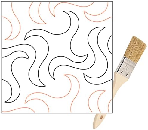 פנטוגרפים לגליל נייר תפירה ארוך - דפוסי מכונת תפירה ארוכה לייצור שמיכות | טוויסטר גלי עיצוב פנטוגרפים מתפשטים